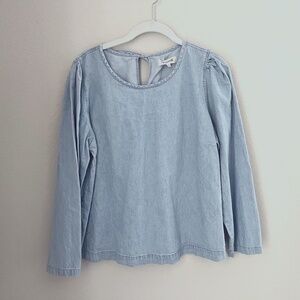 Madewell Oversized Chambray Shirt - Size XL